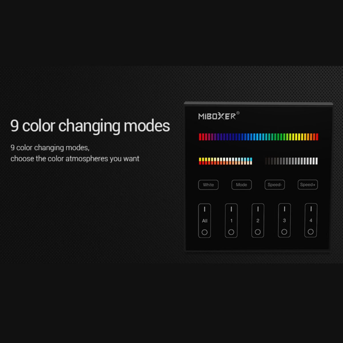 Panel de control táctil RGB + CCT - 4 zonas - Blanco - Milight (15)