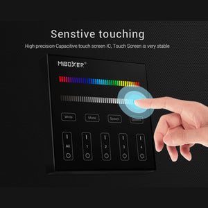 Panel de control táctil RGB y RGBW - 4 zonas - Blanco - Mi-Light (13)