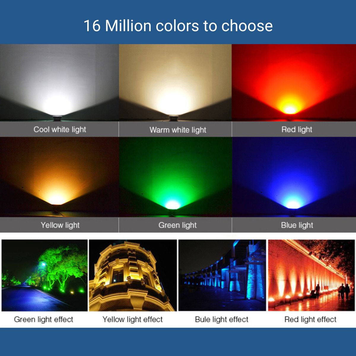 Proyector LED de exterior RGB+CCT - 10W - RF/WiFi - IP65 -Mi-Light (9)