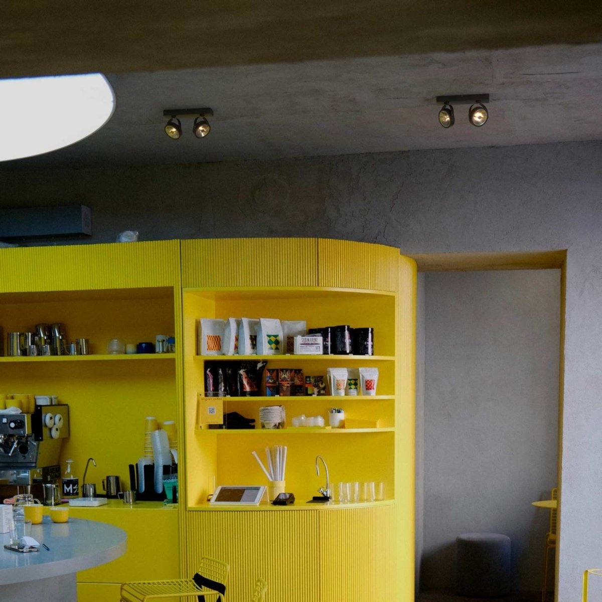 Foco de techo doble orientable "IRIS" - 2 x AR111 GU10 - Barcelona Led-Decoración