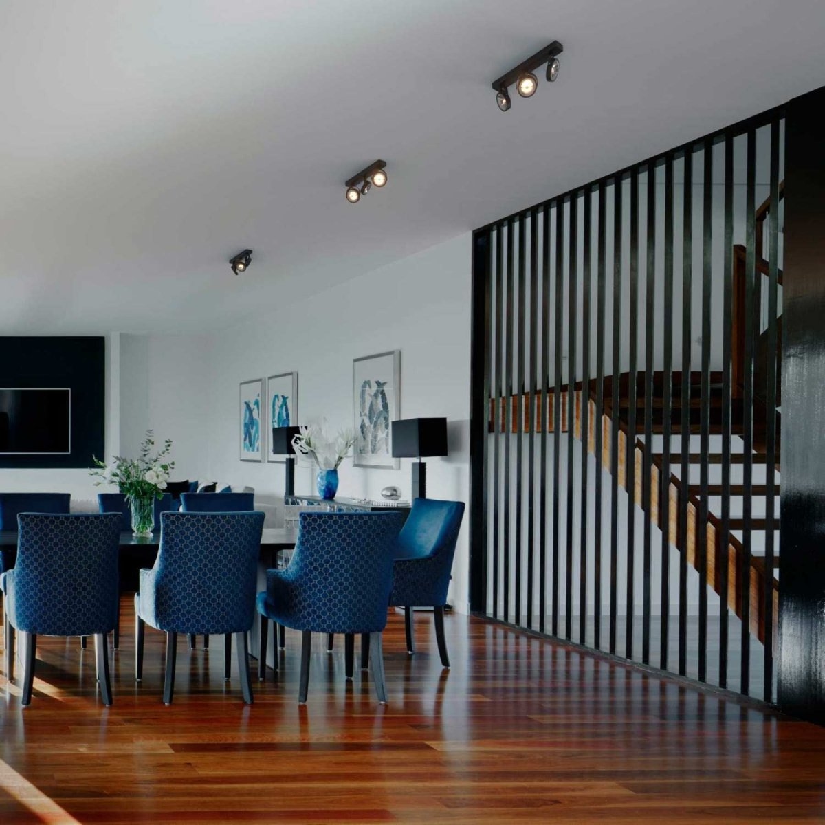 Foco de techo triple orientable "IRIS" - 3 x AR111 GU10 - Barcelona Led-Decoración