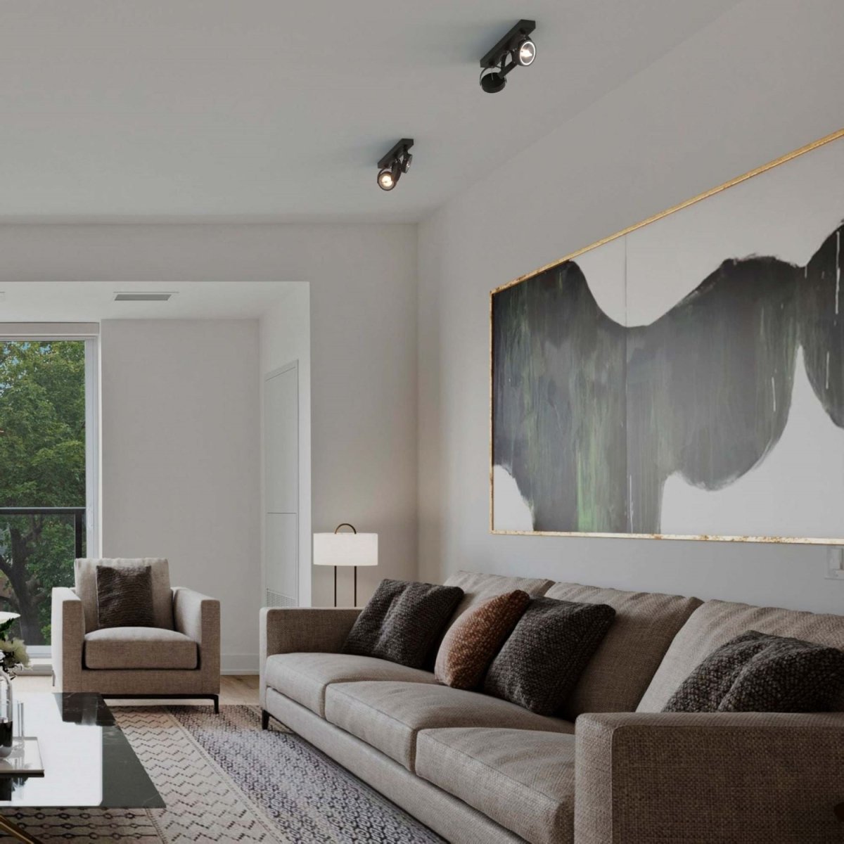 Foco de techo triple orientable "IRIS" - 3 x AR111 GU10 - Barcelona Led-Decoración