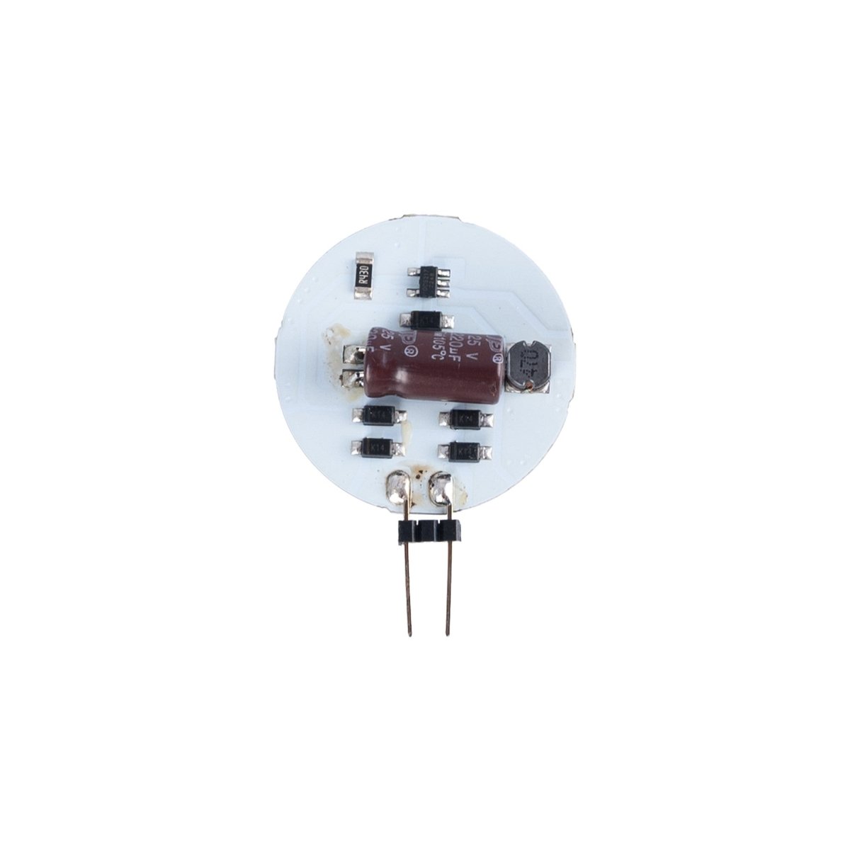 Bombilla LED G4 bi-pin circular plana 12V AC/DC - 2,5W - Barcelona Led-
