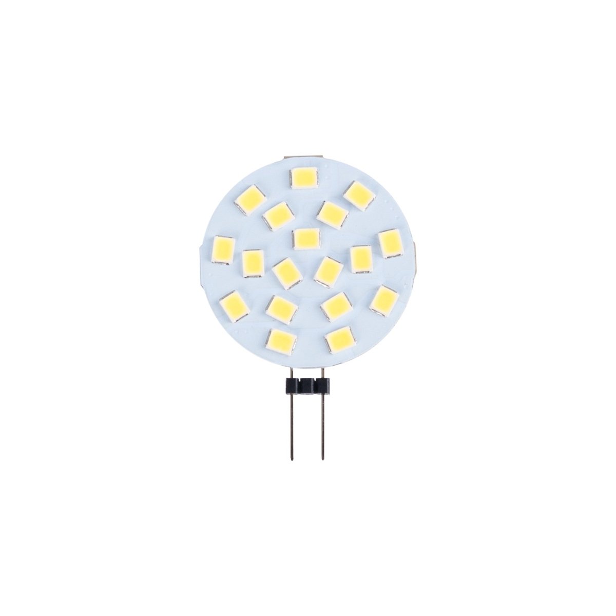 Bombilla LED G4 bi-pin circular plana 12V AC/DC - 2,5W - Barcelona Led-