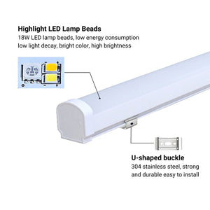 Luminaria lineal estanca RGB + CCT - 18W - RF/WiFi - 100cm - IP66 - Mi-Light (10)