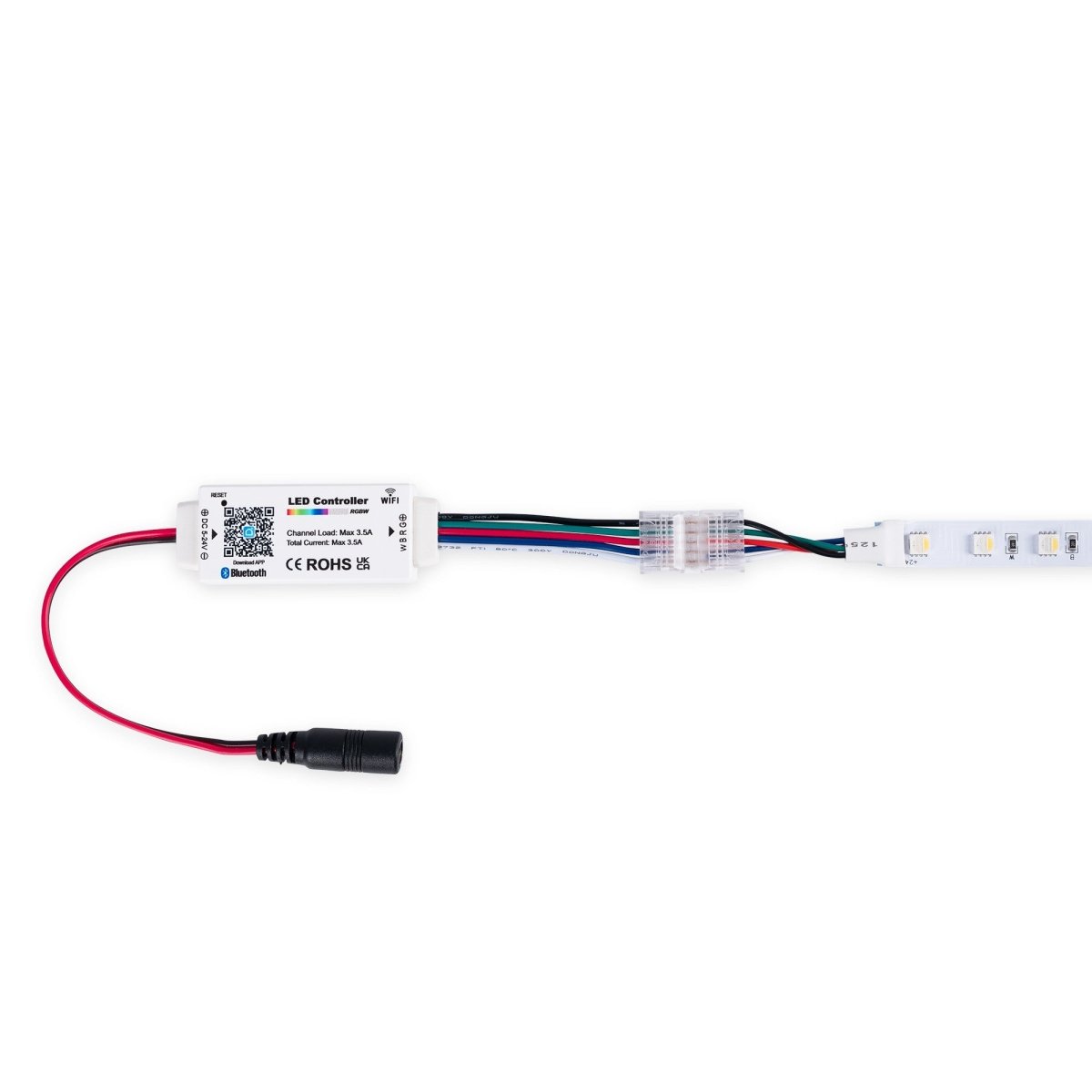 Controlador RGBW mini - WiFi + Bluetooth - 5-24V DC - 3.5A - Barcelona Led-Control y regulación