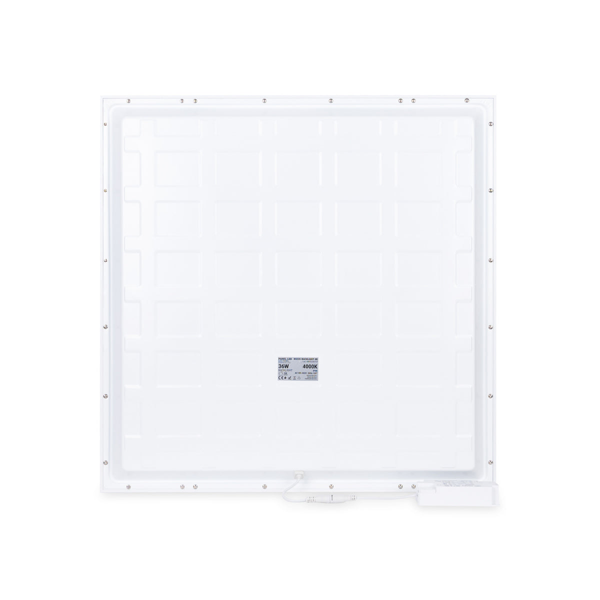 Pack x 6 Panel LED empotrable Backlight 60x60cm - 4860lm - driver Philips - 36W - IP40 (7)