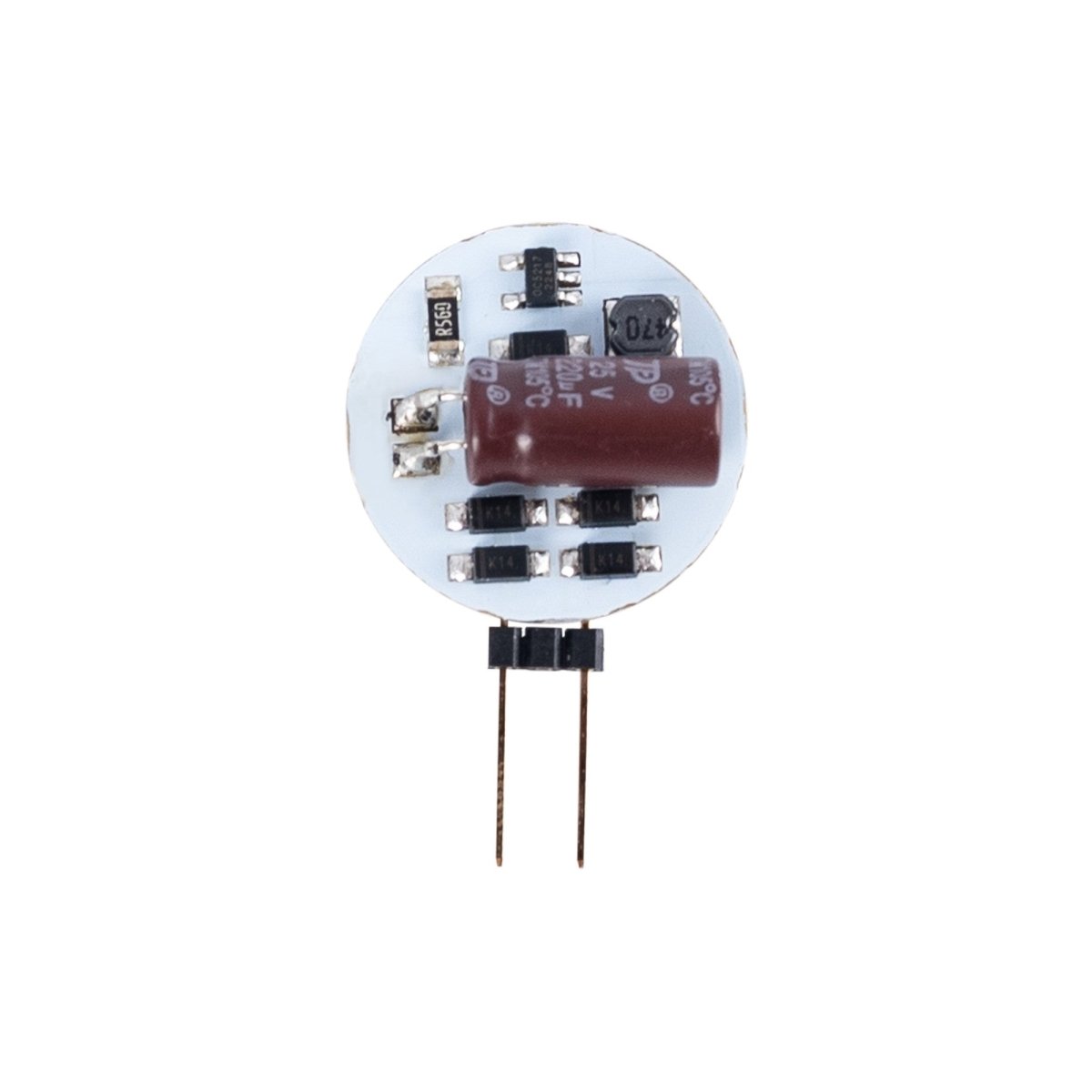 Bombilla LED G4 bi-pin circular plana 12V AC/DC - 2W - Barcelona Led-