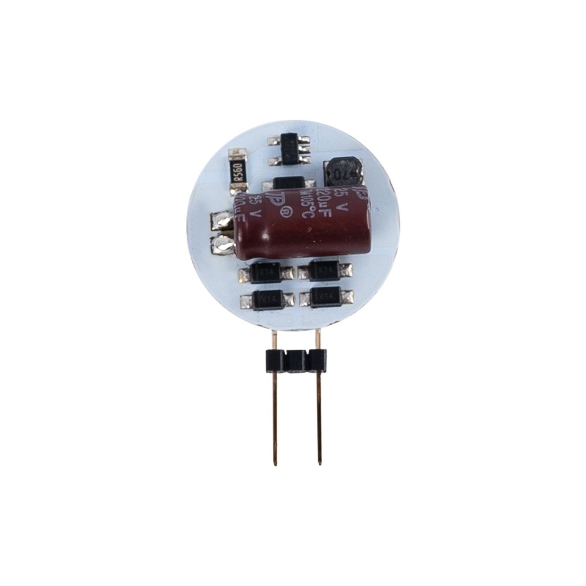 Bombilla LED G4 bi-pin circular plana 12V AC/DC - 2W - Barcelona Led-