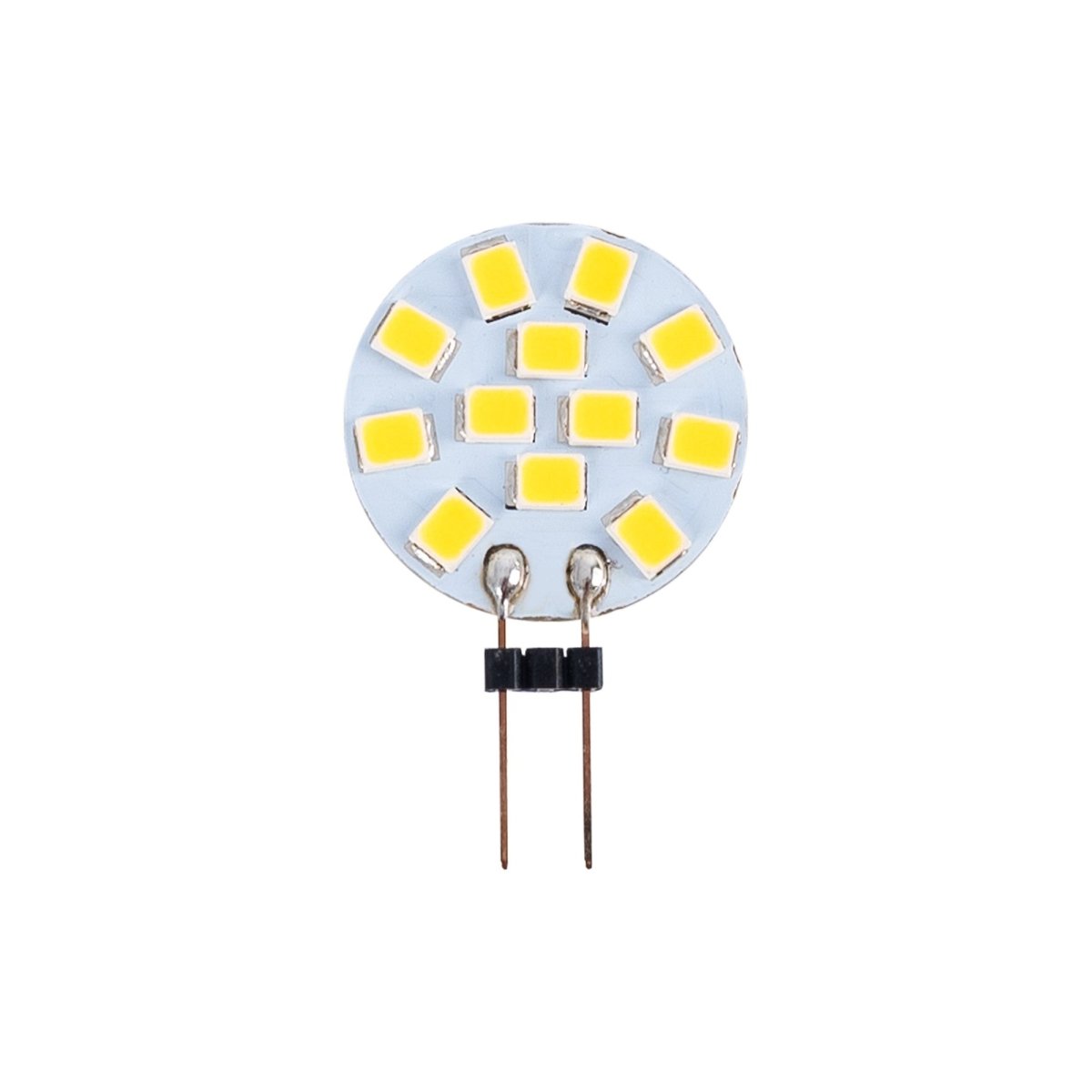 Bombilla LED G4 bi-pin circular plana 12V AC/DC - 2W - Barcelona Led-
