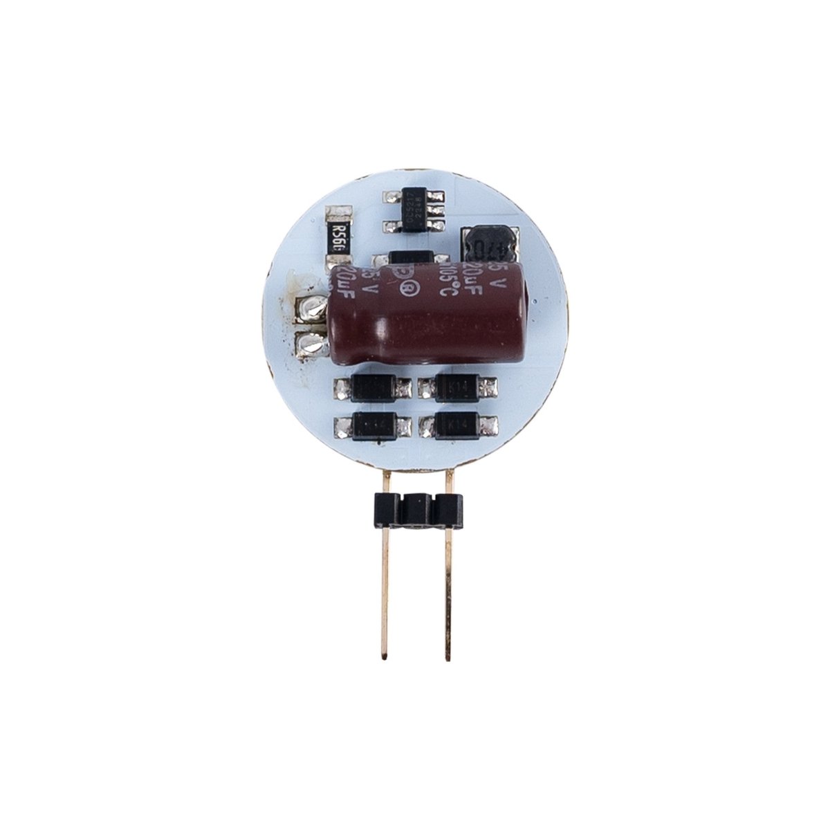 Bombilla LED G4 bi-pin circular plana 12V AC/DC - 2W - Barcelona Led-