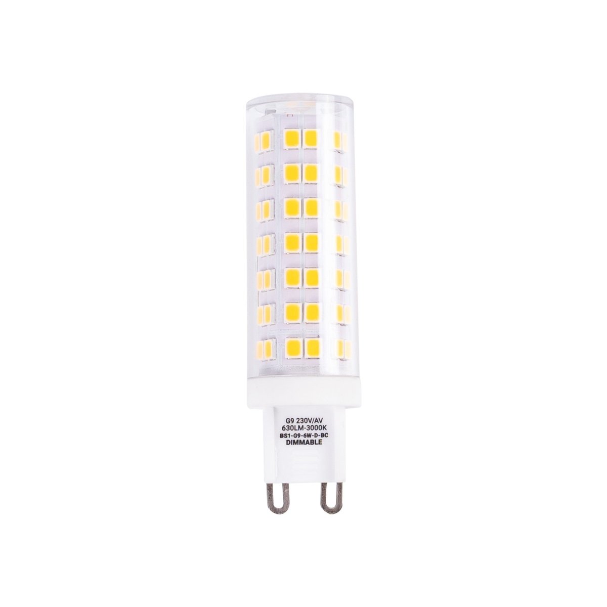 Bombilla LED G9 tubular 220-240V AC - 6W - Regulable - Barcelona Led-