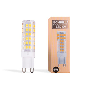 Bombilla LED G9 tubular 220-240V AC - 6W (10) & Bombilla LED G9 tubular 220-240V AC - 6W