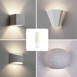 Bombilla LED G9 tubular 220-240V AC - 6W - Regulable (12)