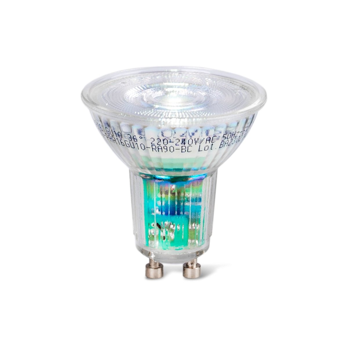 Bombilla LED GU10 6W Full Spectrum "SUNLIKE" - Cristal - 500lm - CRI90 - PAR16 - 36° - Barcelona Led-