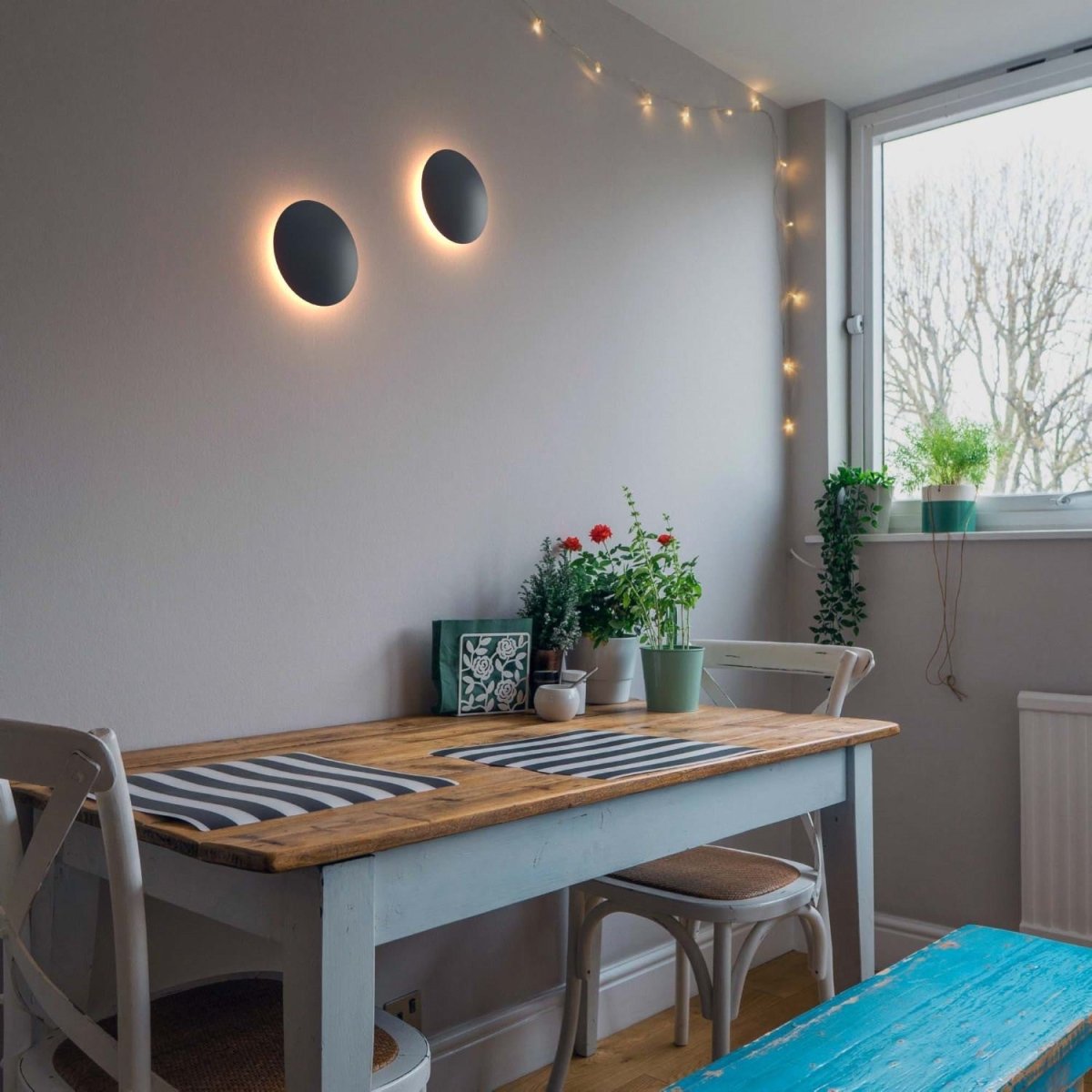 Aplique LED de pared circular "Eclipsis" 6W - 3000K - CRI90 - Driver KeGu - IP20 - Barcelona Led-Decoración