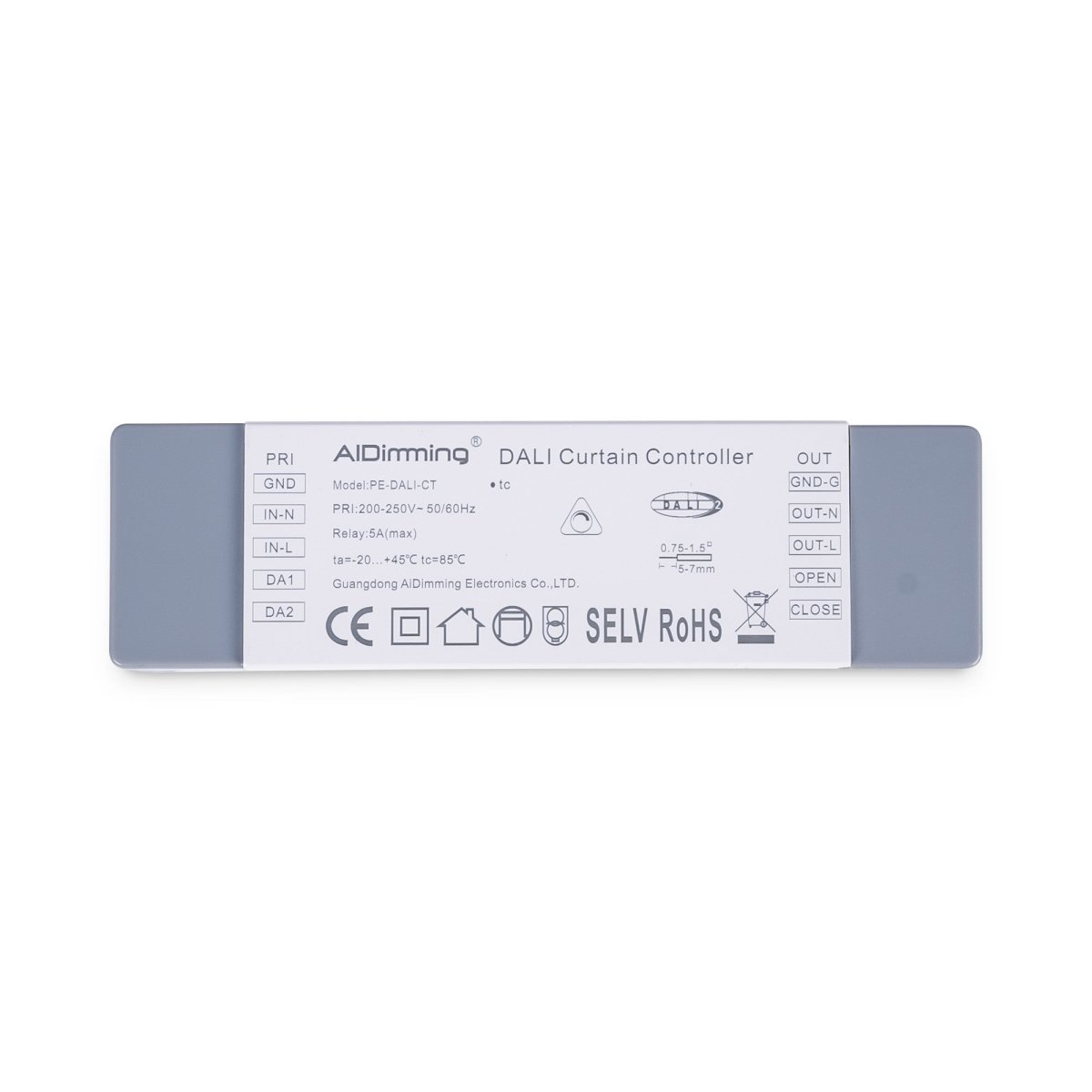 Controlador DALI para motor de cortinas de 5 cables - 5A - 500W - Barcelona Led-Control y regulación