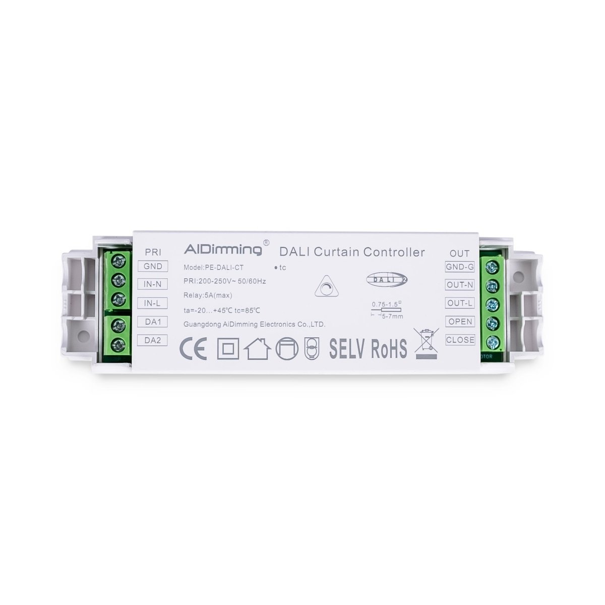 Controlador DALI para motor de cortinas de 5 cables - 5A - 500W - Barcelona Led-Control y regulación