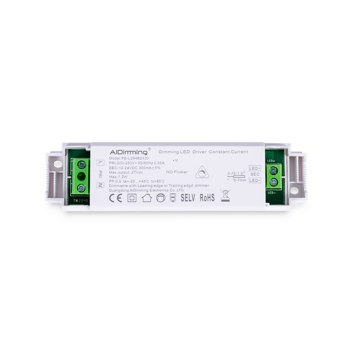 Driver regulable TRIAC 12-24V DC - 300mA - 6W - Barcelona Led-Control y regulación