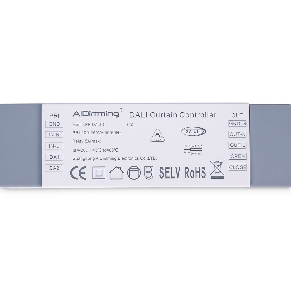 Controlador DALI para motor de cortinas de 5 cables - 5A - 500W - Barcelona Led-Control y regulación