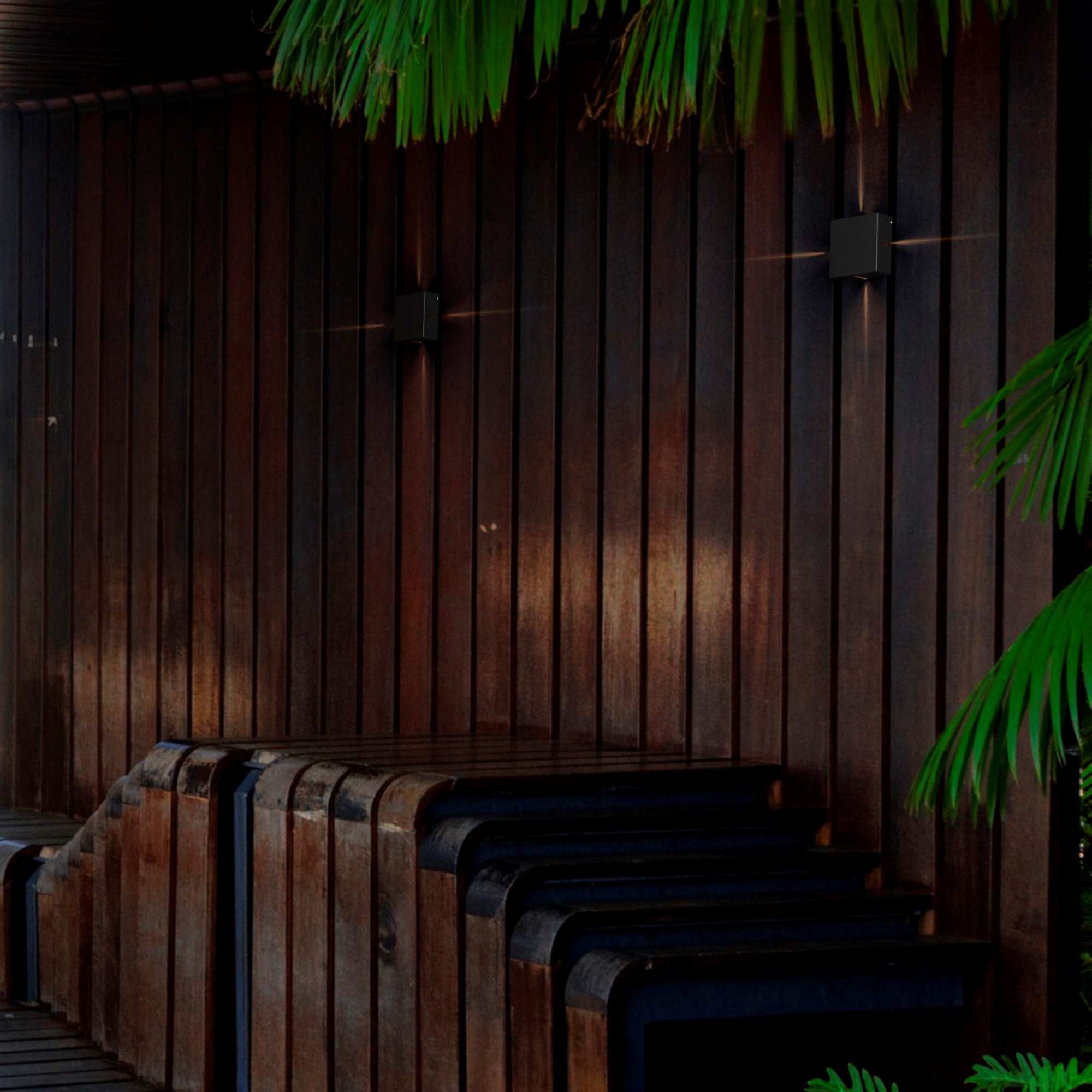 Aplique de pared exterior LED cuadrado "Karen 4" - 6W - IP54 - Emisión de luz cuatro caras (10)