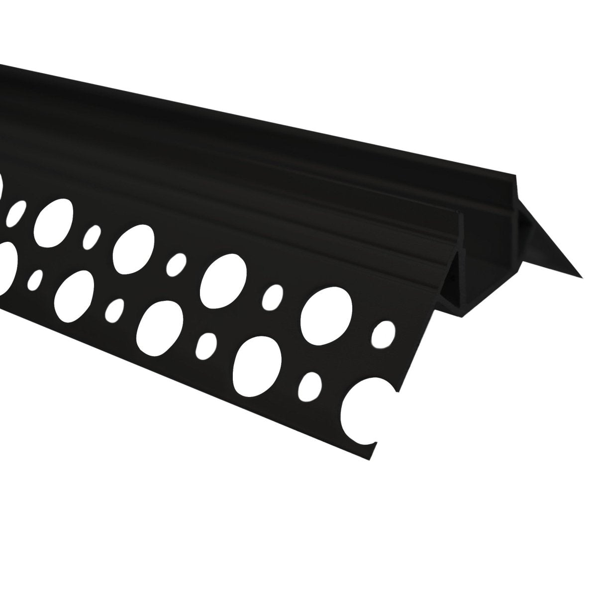 Perfil de aluminio integración escayola/pladur para esquina exterior - Tira LED hasta 10 mm -  2 metros - Barcelona Led-