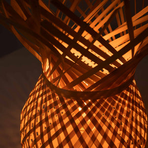 Lámpara de mesa de mimbre "VIMET" (5)