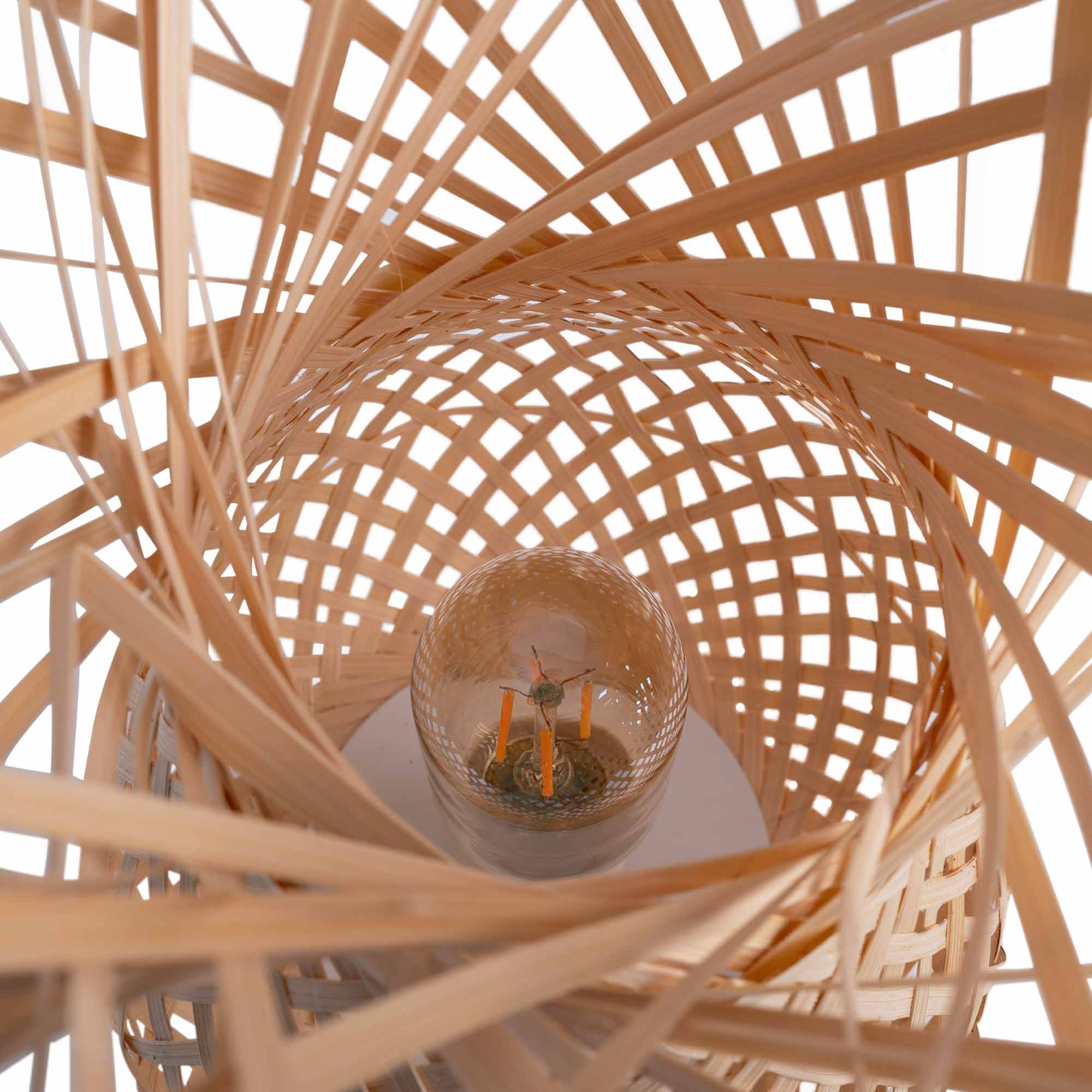 Lámpara de mesa de mimbre "VIMET" (10)