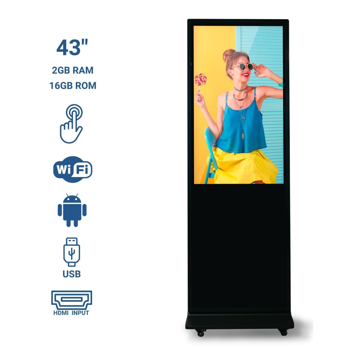 Display publicitario LED Full HD de 43'' - IP20 - Barcelona Led-Signage