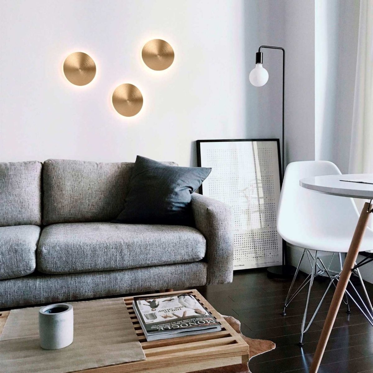 Aplique LED de pared circular "Eclipsis" 12W - 3000K - CRI90 - Driver KeGu - IP20 - Barcelona Led-Decoración