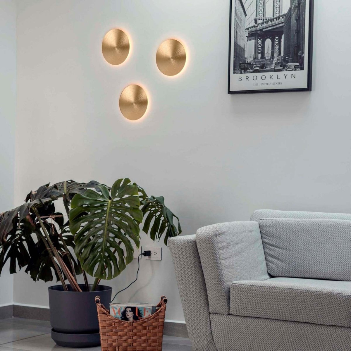 Aplique LED de pared circular "Eclipsis" 18W - 3000K - CRI90 - Driver KeGu - IP20 - Barcelona Led-Decoración