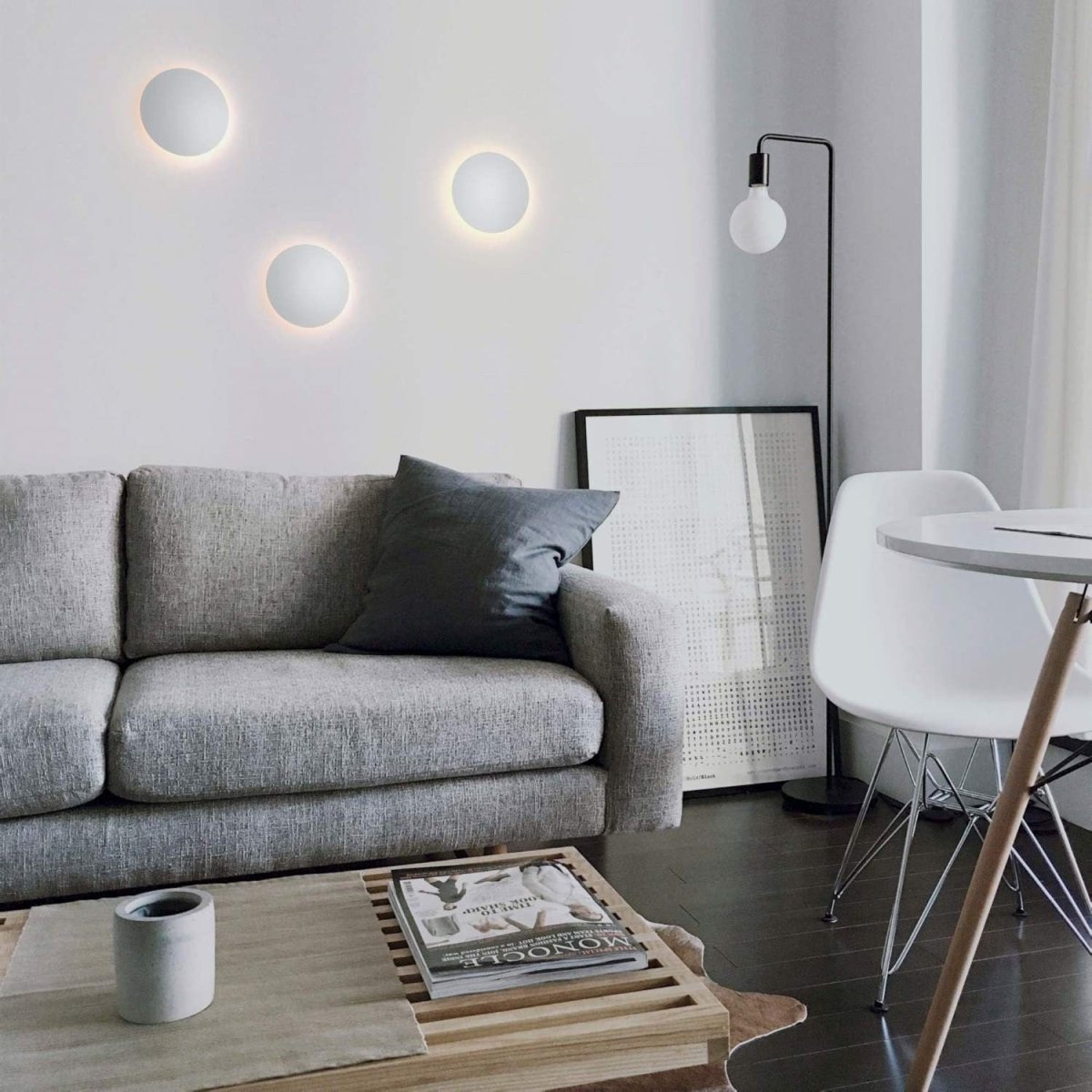 Aplique LED de pared circular "Eclipsis" 12W - 3000K - CRI90 - Driver KeGu - IP20 - Barcelona Led-Decoración