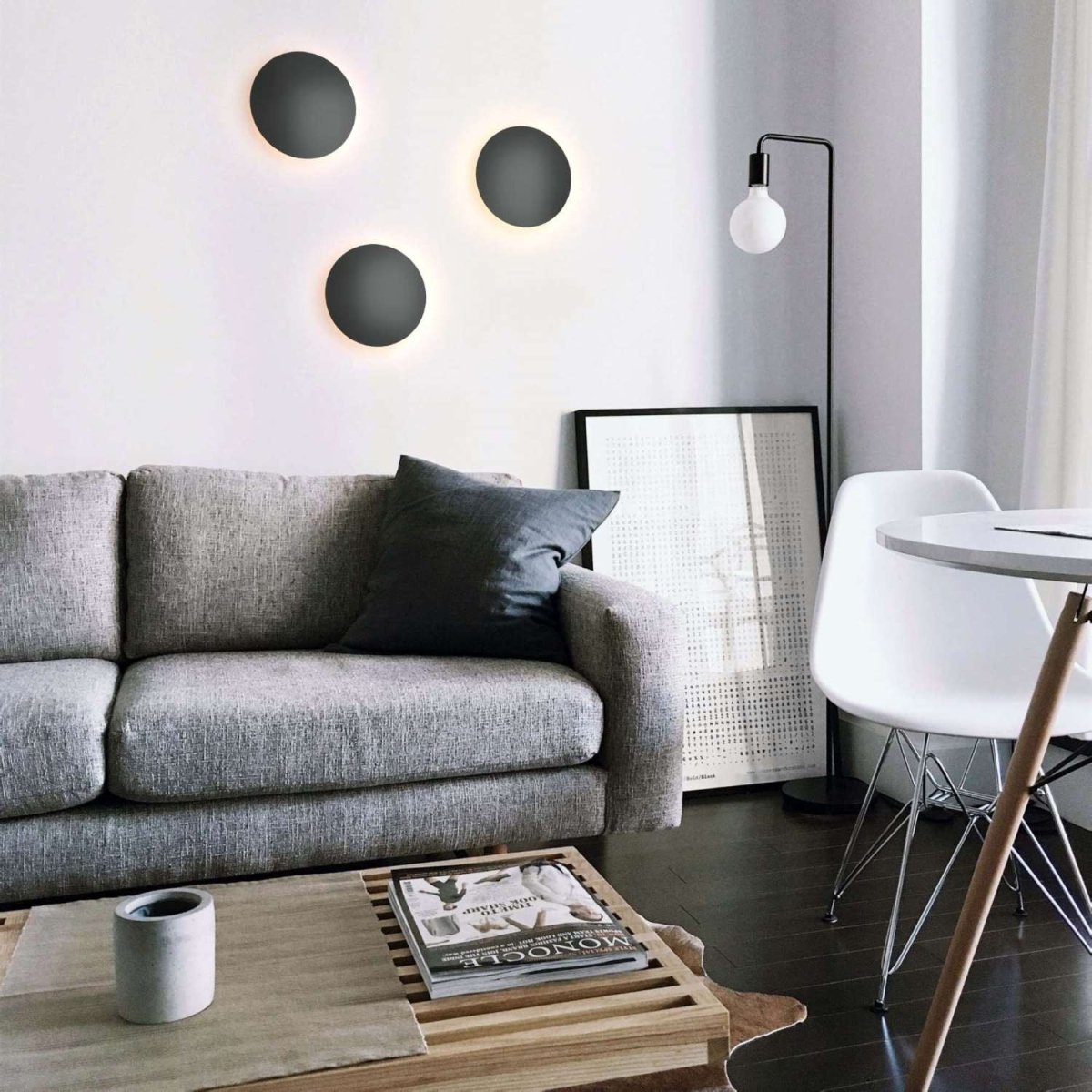Aplique LED de pared circular "Eclipsis" 18W - 3000K - CRI90 - Driver KeGu - IP20 - Barcelona Led-Decoración
