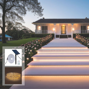 Tira LED solar exterior con mando 40W - 10 metros - IP65 - Disponible RGB y 2700K (6)