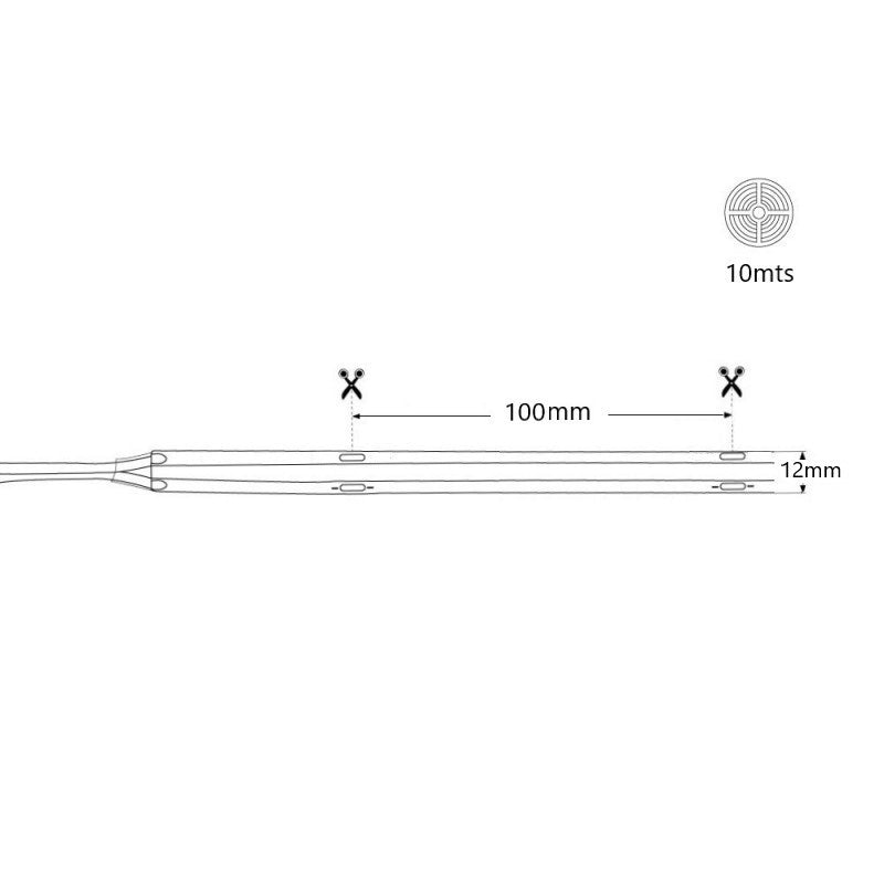 Tira LED solar exterior con mando 40W - 10 metros - IP65 - Disponible RGB y 2700K (19)