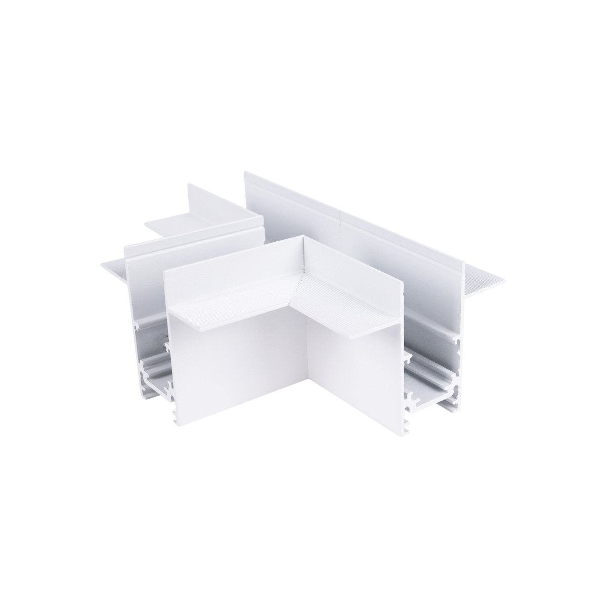 Unión en "T" para carriles magnéticos empotrables 20mm - Barcelona Led-Accesorios