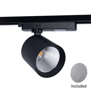 Proyector LED para carril monofásico CCT - 40W - CRI 90 - Negro (11)