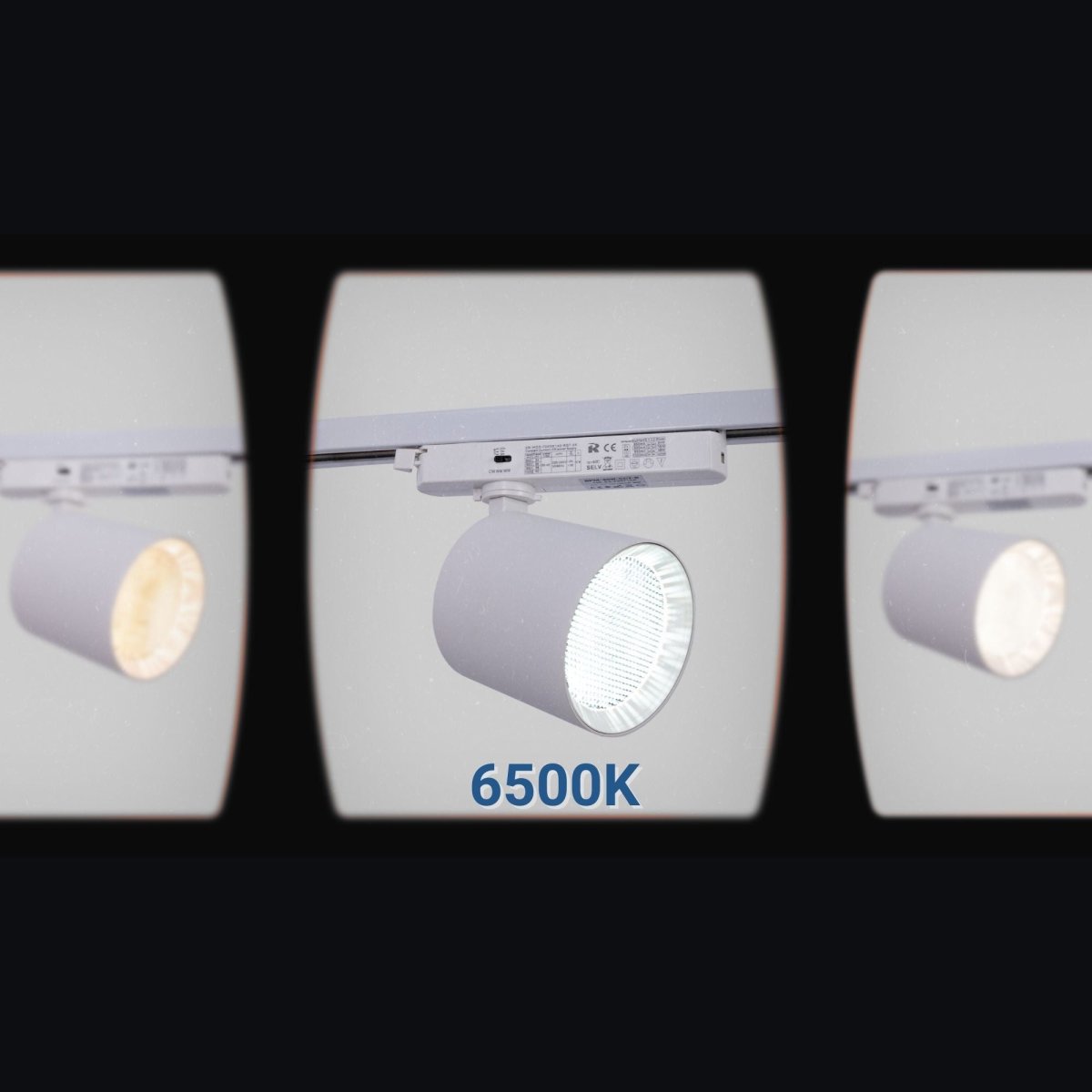 Proyector LED para carril monofásico CCT - 40W - CRI 90 - Barcelona Led-