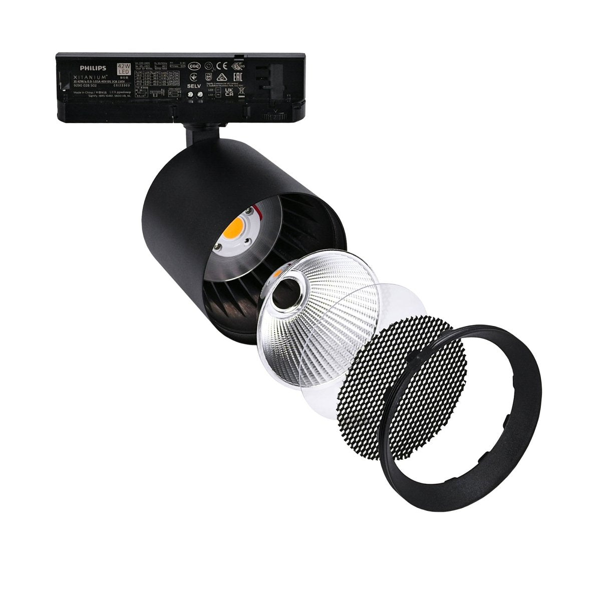 Proyector LED para carril trifásico 4000K - 40W - CRI 95 - Driver Philips Xitanium - Barcelona Led-