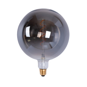 Bombilla decorativa globo filamento con tinte ahumado "Smoky" E27 G200 - Regulable - 4W - 1800K