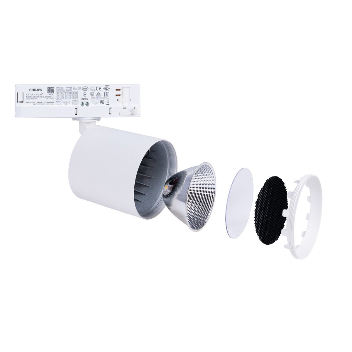 Proyector LED para carril trifásico 4000K - 40W - CRI 95 - Driver Philips Xitanium - Barcelona Led-