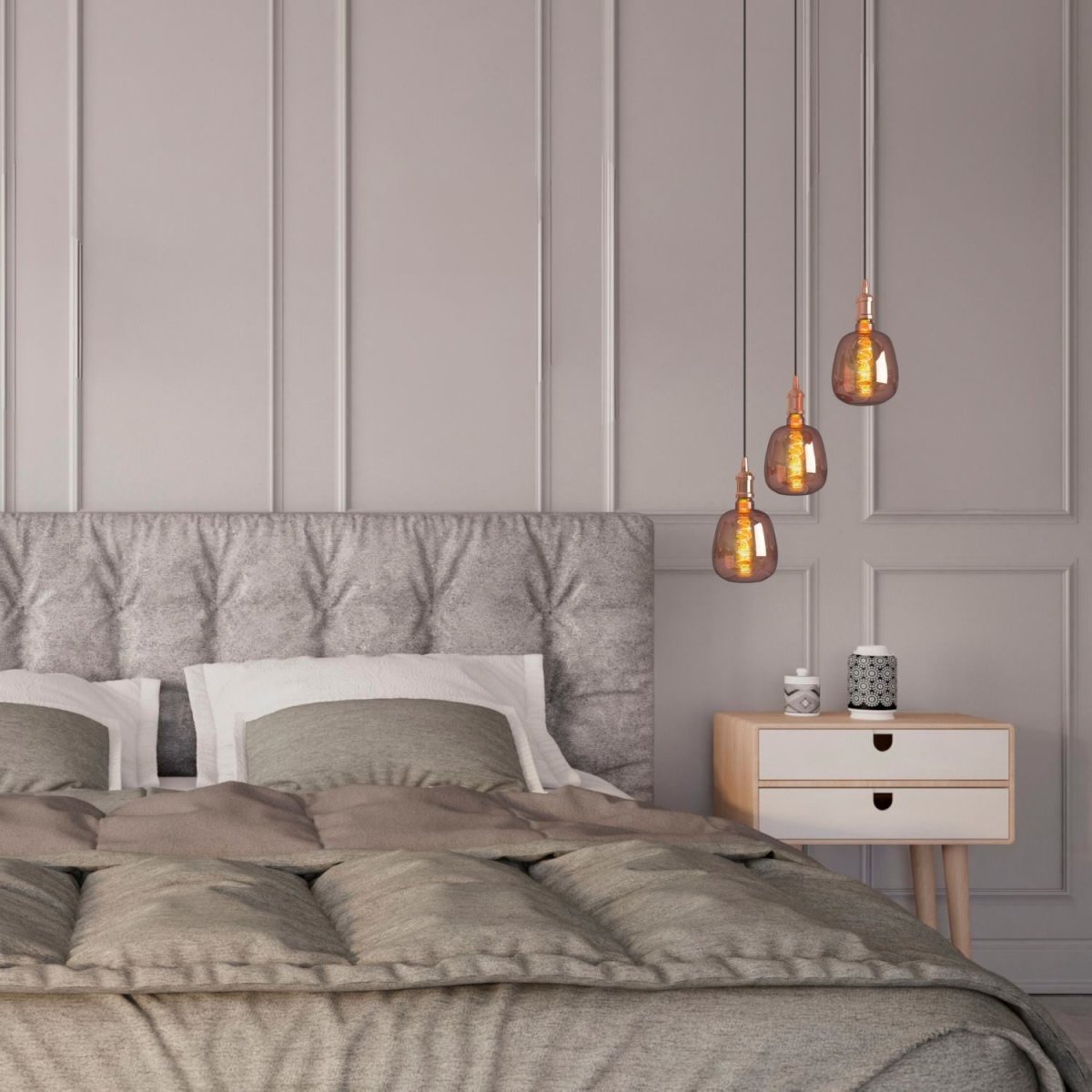 Bombilla decorativa LED de filamento - E27 D140 - Regulable - 4W - 1800K - Barcelona Led-