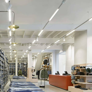 Proyector LED lineal orientable para carril trifásico 20W - CCT - CRI90 - Driver KGP - Blanco (4)