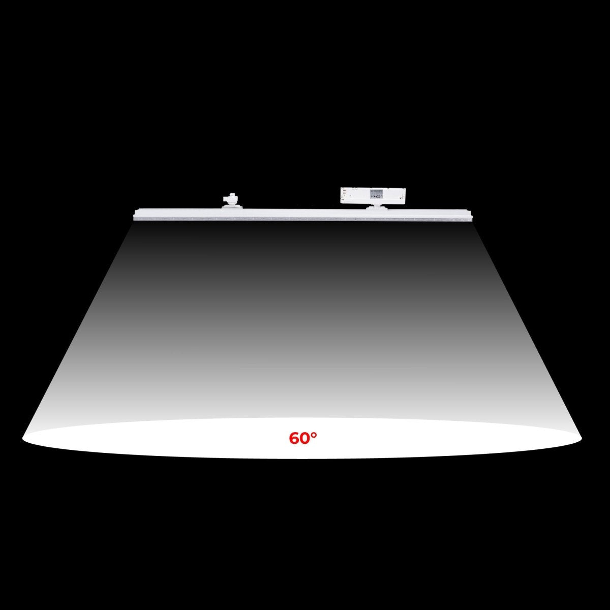 Proyector LED lineal orientable para carril trifásico 40W - CCT - CRI90 - Driver KGP - Barcelona Led-