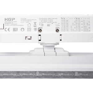 Proyector LED lineal orientable para carril trifásico 20W - CCT - CRI90 - Driver KGP - Blanco (18)
