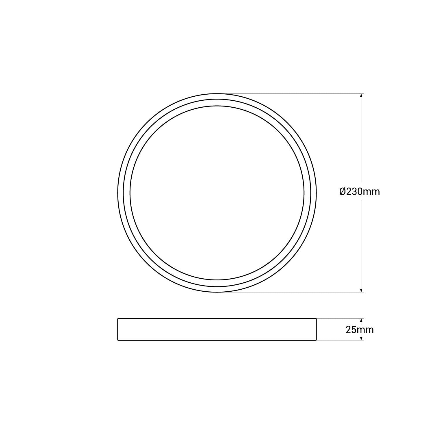 Plafón LED techo circular CCT 18W - IP40 (2)