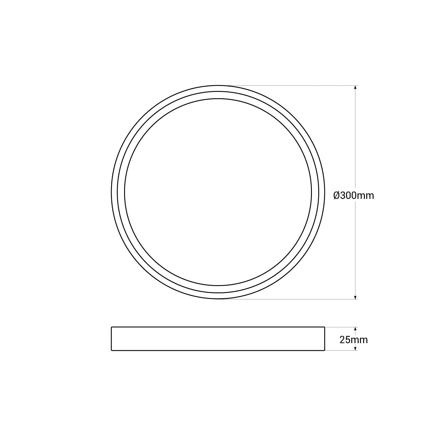 Plafón LED techo circular CCT 24W - IP40 (2)