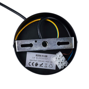 Lámpara acústica colgante horizontal "DRAC" - 4 esferas luminosas y 8 esferas absorbentes (16)