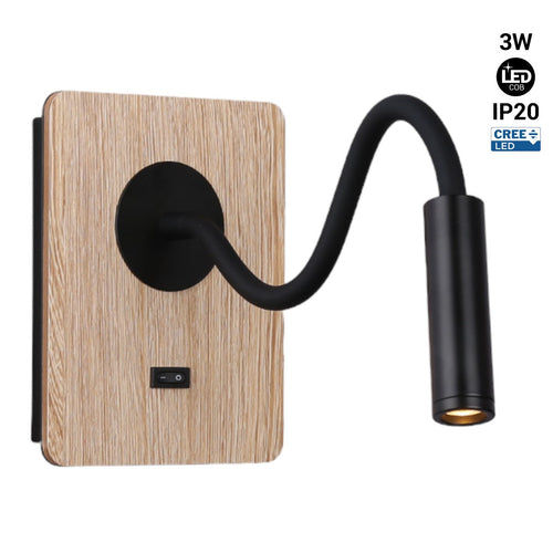 Aplique de pared flexible para lectura 