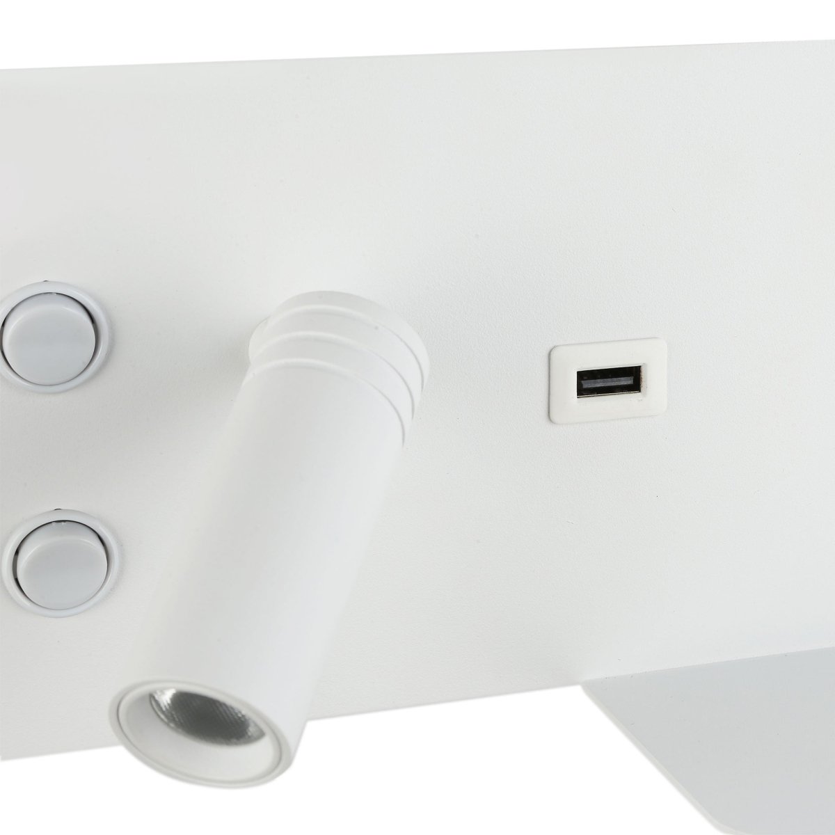Aplique de pared para lectura con puerto USB "Kerta" - Iluminación doble - 3W+7W - Barcelona Led-Decoración